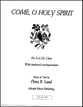 Come, O Holy Spirit SATB choral sheet music cover